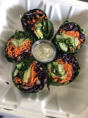 Raw veggie wrap   at bee-ORGANIC in Great Neck
