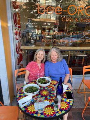 We each had a salad and both were delicious and filling   at bee-ORGANIC in Great Neck