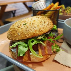 Le Bleu burger at Copper Branch - Rue de Rennes in Paris