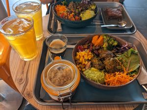 Bowl menu and espresso at Copper Branch - Rue de Rennes in Paris