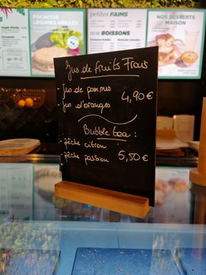 Juice and bubble tea at Copper Branch - Rue de Rennes in Paris