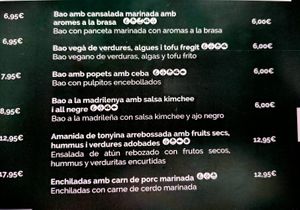 Vegan Bao at Kombu in Figueres