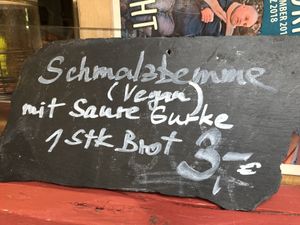 Vegan bread spread at Hotel zur Mühle in Bad Schandau