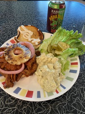 Soy curl jerk Sammy  at Spiral Diner & Bakery in Fort Worth