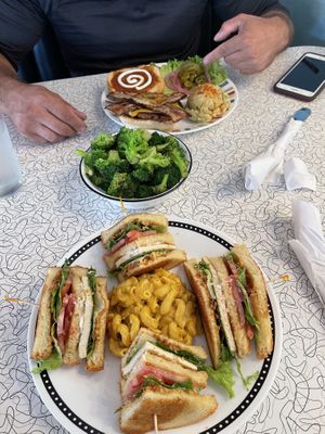 Our lunch  at Spiral Diner & Bakery in Fort Worth