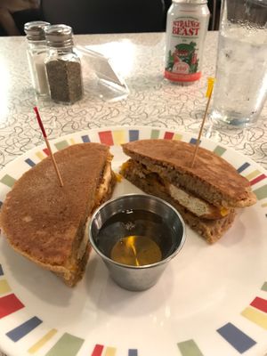 Pancake Grilled Cheese San'ich at Spiral Diner & Bakery in Fort Worth