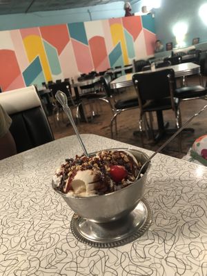 Super cute diner!  at Spiral Diner & Bakery in Fort Worth