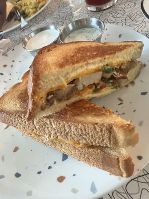 Baked potato grill cheese  at Spiral Diner & Bakery in Fort Worth