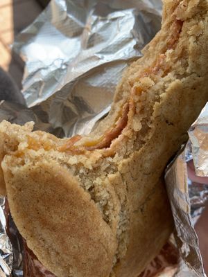 pancake grilled cheese!!!  at Spiral Diner & Bakery in Fort Worth