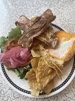 Hähnchenburger  at Spiral Diner & Bakery in Fort Worth