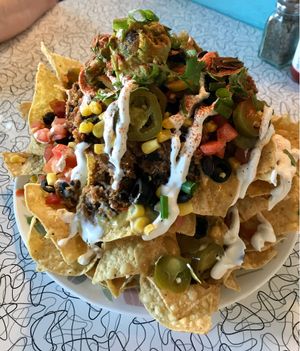 Super nachos  at Spiral Diner & Bakery in Fort Worth
