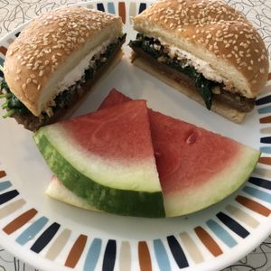 Ghost burger  at Spiral Diner & Bakery in Fort Worth