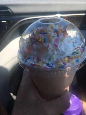 PB shake with sprinkles!! at Spiral Diner & Bakery in Fort Worth