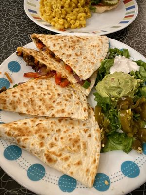 Grilled portobello quesadilla. One of my favorites! at Spiral Diner & Bakery in Fort Worth