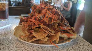 Buffalo nachos at Spiral Diner & Bakery in Fort Worth