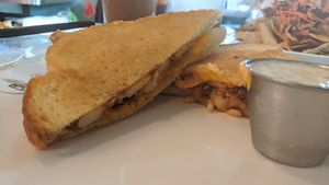 Baked potato sandwich at Spiral Diner & Bakery in Fort Worth