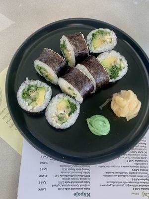 vegan sushi roll  at Ta Ta Mi in Nitra