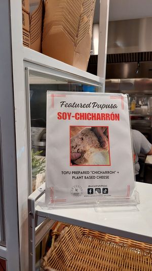 Featured pupusa at La Casita Pupuseria in Washington