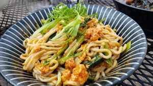 DanDan and Chill ($16). Tasted like a mayo potato salad. Tolerable, but but great. at Tori 44 in Minneapolis