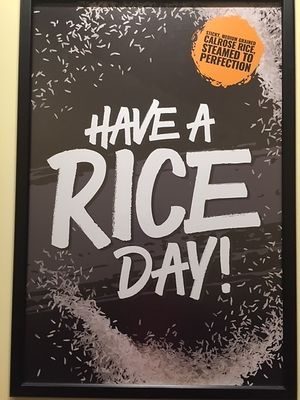 Sign at Teriyaki Madness in Harrisburg