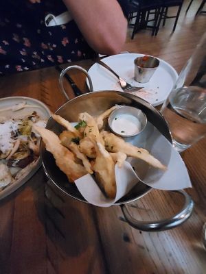 Mushroom karage at Fancy Plants Kitchen in Chicago