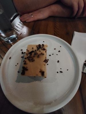 Candy cap mushroom cheesecake  at Fancy Plants Kitchen in Chicago