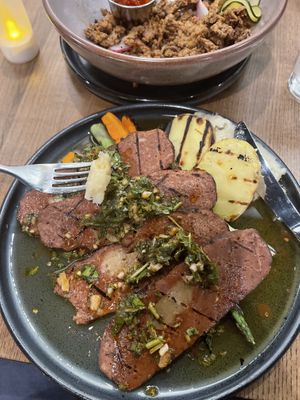 Seitan steak  at Fancy Plants Kitchen in Chicago