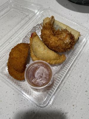 Vegan mixed entree  at Thai Redcliffe in Redcliffe