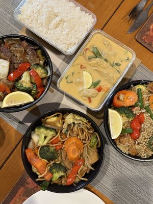 Takeaway that we ordered online and picked upp  at Thai Redcliffe in Redcliffe