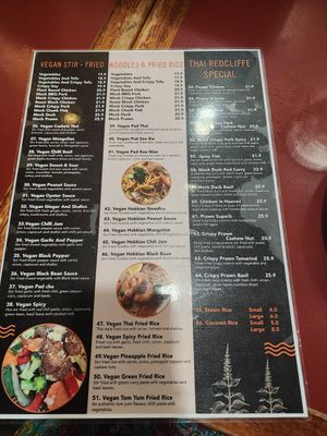 So many options !!! at Thai Redcliffe in Redcliffe