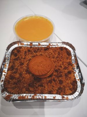 Cherry and apple crumble at Crumble Mania  - New Cross in South East London