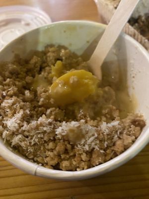 Sorry for the bad photo  at Crumble Mania  - New Cross in South East London