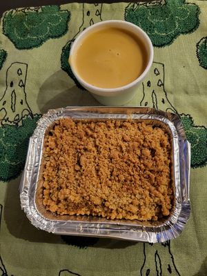 Crumble and custard at Crumble Mania  - New Cross in South East London