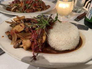 Mushroom lomo   at Sabor Peru in Caldwell