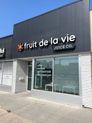   at Fruit de la Vie Juice Co. in Winnipeg