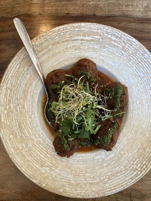 Indisches Curry-Masala mit Falafeln - vegan  at Gaststätte St. Ottilien in Freiburg