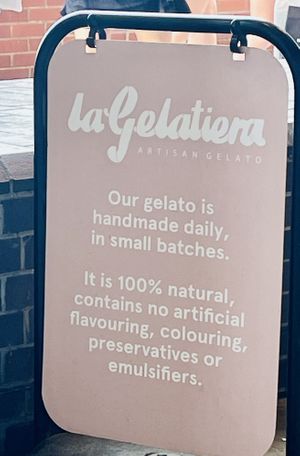   at La Gelatiera - OXO Tower in South East London