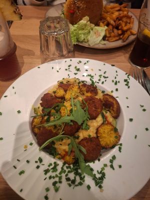 Risotto vegan at Le Loft in Saint-marcel