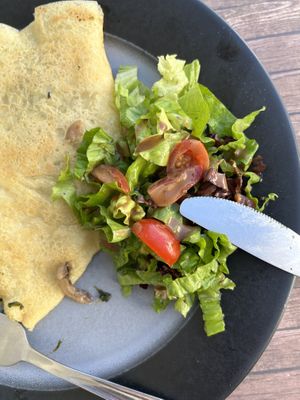 #6 vegan savory crepe  at Chocolat Cafe Creperie in Naxos