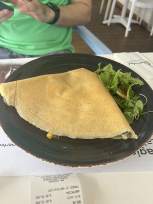 Savory crepe   at Chocolat Cafe Creperie in Naxos