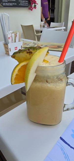 Smoothie at Chocolat Cafe Creperie in Naxos