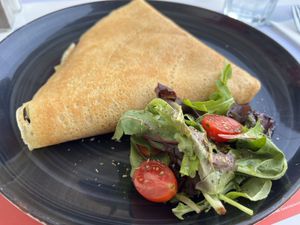  Vegan savory crepe  at Chocolat Cafe Creperie in Naxos