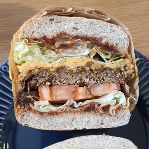 signature burger - inside #Veganuary at Vegan Table in October 10월의 비건테이블 in Gyeonggi-do