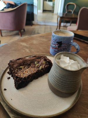 Brownie at Kafé Tassen in Norrkoping