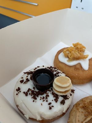 This maple syrup cup with pancakes one. Amazing  at Glazed in Newcastle Upon Tyne