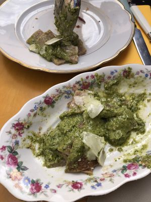 Testaroli (11€)  at Amasia in Pietrasanta