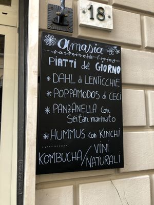 Menu   at Amasia in Pietrasanta