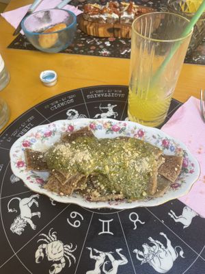 Testaroli and pesto   at Amasia in Pietrasanta