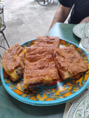 Focaccia Amasia at Amasia in Pietrasanta