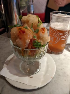 Cauliflower cocktail at Scotts in South Queensferry